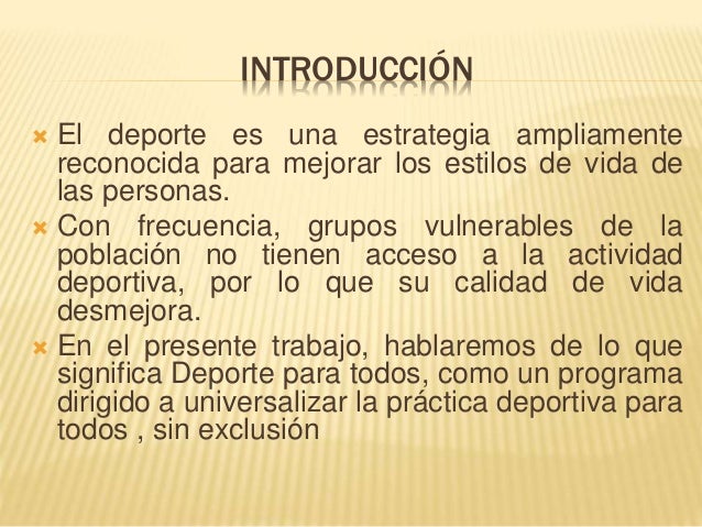 Introduccion Sobre El Deporte Y La Educacion Fisica