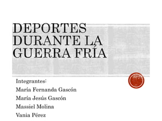 Integrantes:
María Fernanda Gascón
María Jesús Gascón
Massiel Molina
Vania Pérez
 