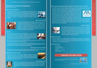 Deposition Summary Basic - Write Up | PDF