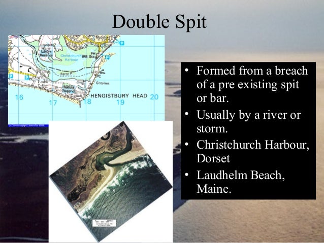 Depositional landforms salt marsh diagram 