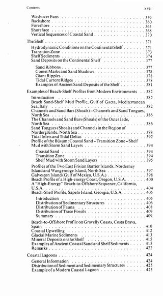 Depositional sedimentary environments