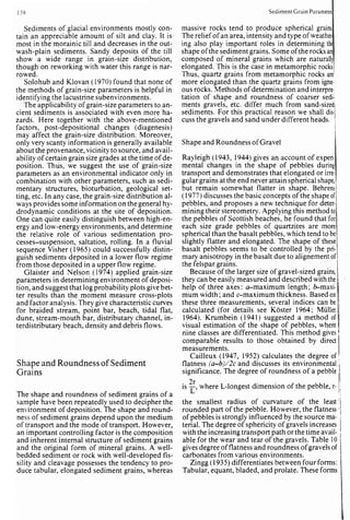 Depositional sedimentary environments