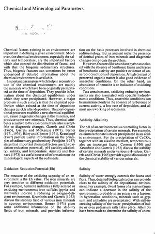 Depositional sedimentary environments