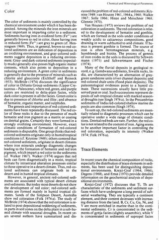Depositional sedimentary environments