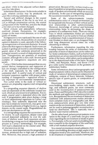 Depositional sedimentary environments