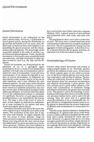 Depositional sedimentary environments