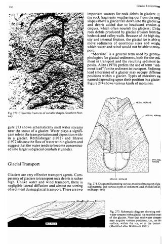 Depositional sedimentary environments