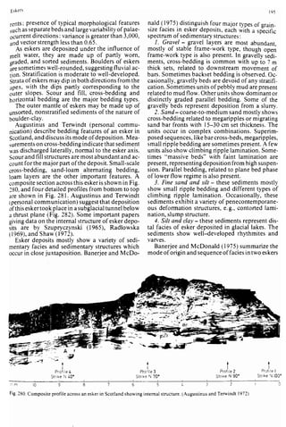 Depositional sedimentary environments