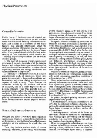 Depositional sedimentary environments