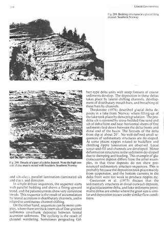 Depositional sedimentary environments