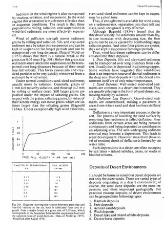Depositional sedimentary environments