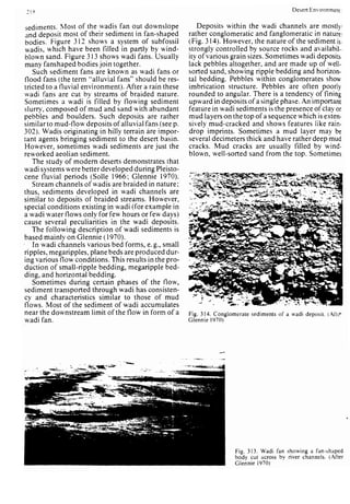 Depositional sedimentary environments