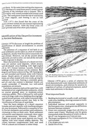 Depositional sedimentary environments