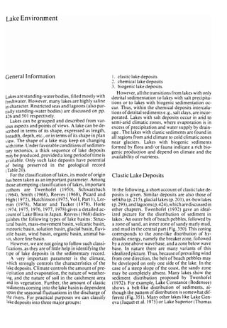 Depositional sedimentary environments