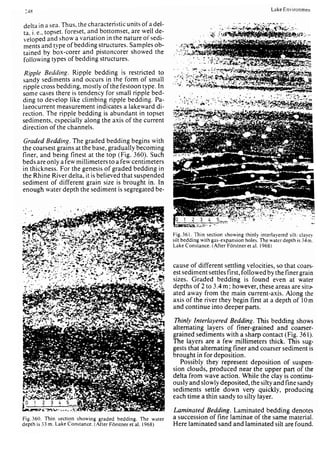 Depositional sedimentary environments