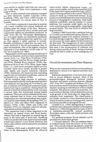 Depositional sedimentary environments