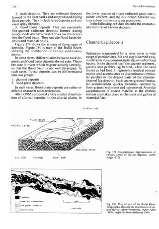 Depositional sedimentary environments