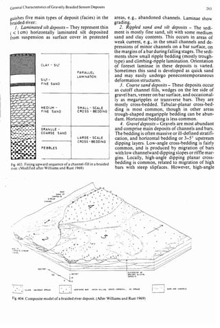 Depositional sedimentary environments