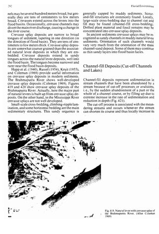 Depositional sedimentary environments
