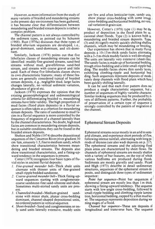 Depositional sedimentary environments