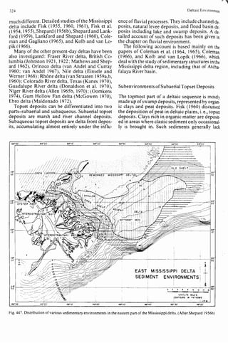 Depositional sedimentary environments