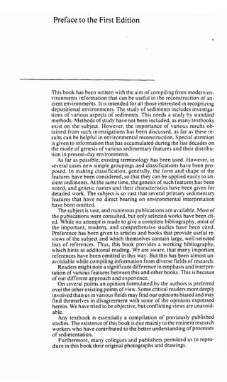 Depositional sedimentary environments