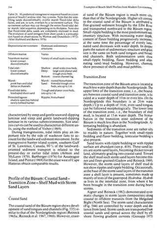 Depositional sedimentary environments