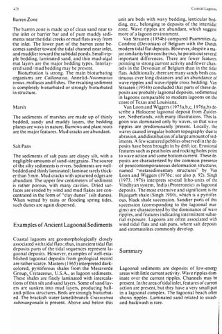 Depositional sedimentary environments