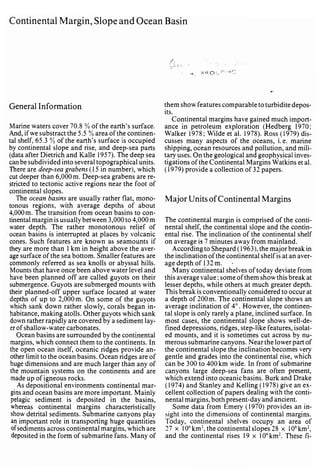 Depositional sedimentary environments