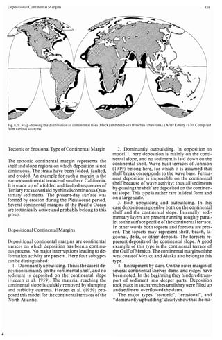 Depositional sedimentary environments