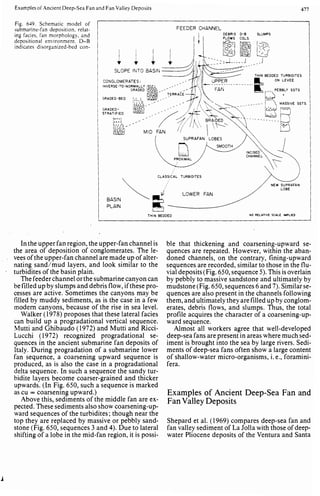 Depositional sedimentary environments