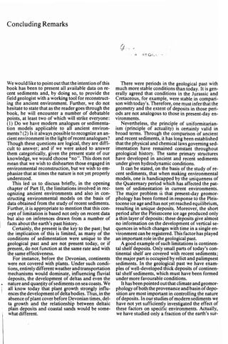 Depositional sedimentary environments