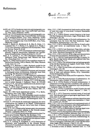 Depositional sedimentary environments