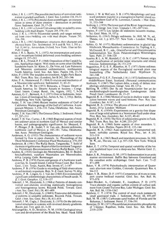 Depositional sedimentary environments