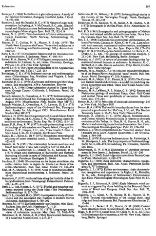 Depositional sedimentary environments