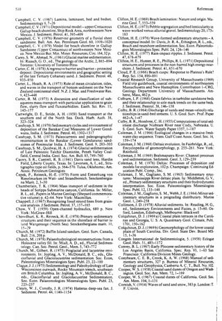 Depositional sedimentary environments