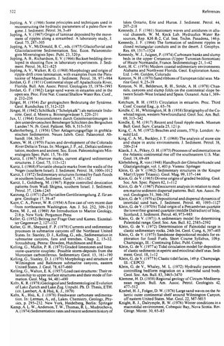 Depositional sedimentary environments