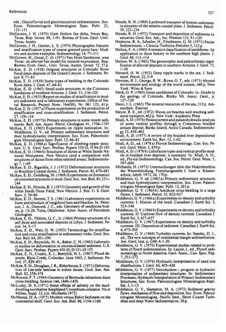 Depositional sedimentary environments