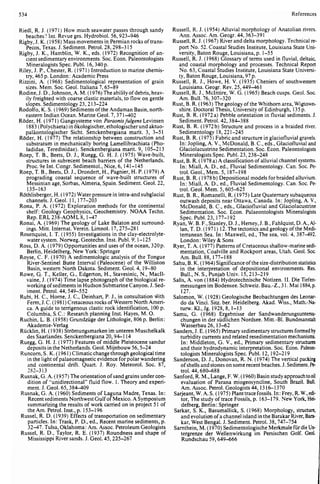 Depositional sedimentary environments