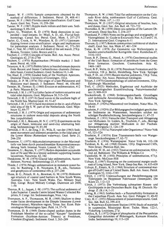 Depositional sedimentary environments