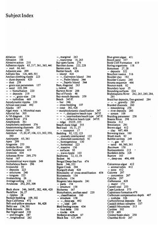 Depositional sedimentary environments