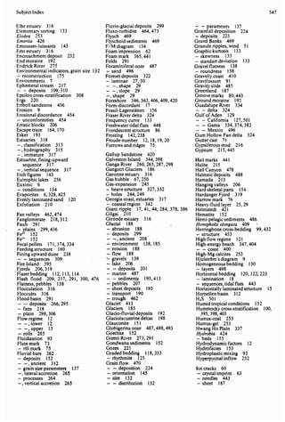 Depositional sedimentary environments