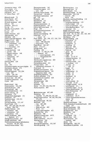 Depositional sedimentary environments