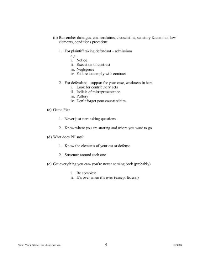 Deposition preparation