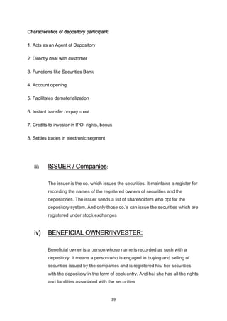 Depository project for Ludhiana Stock Exchange PTU Punjab Technical ...
