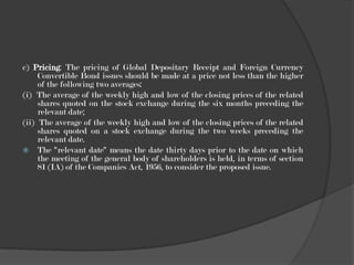 Global Depository Receipts - II