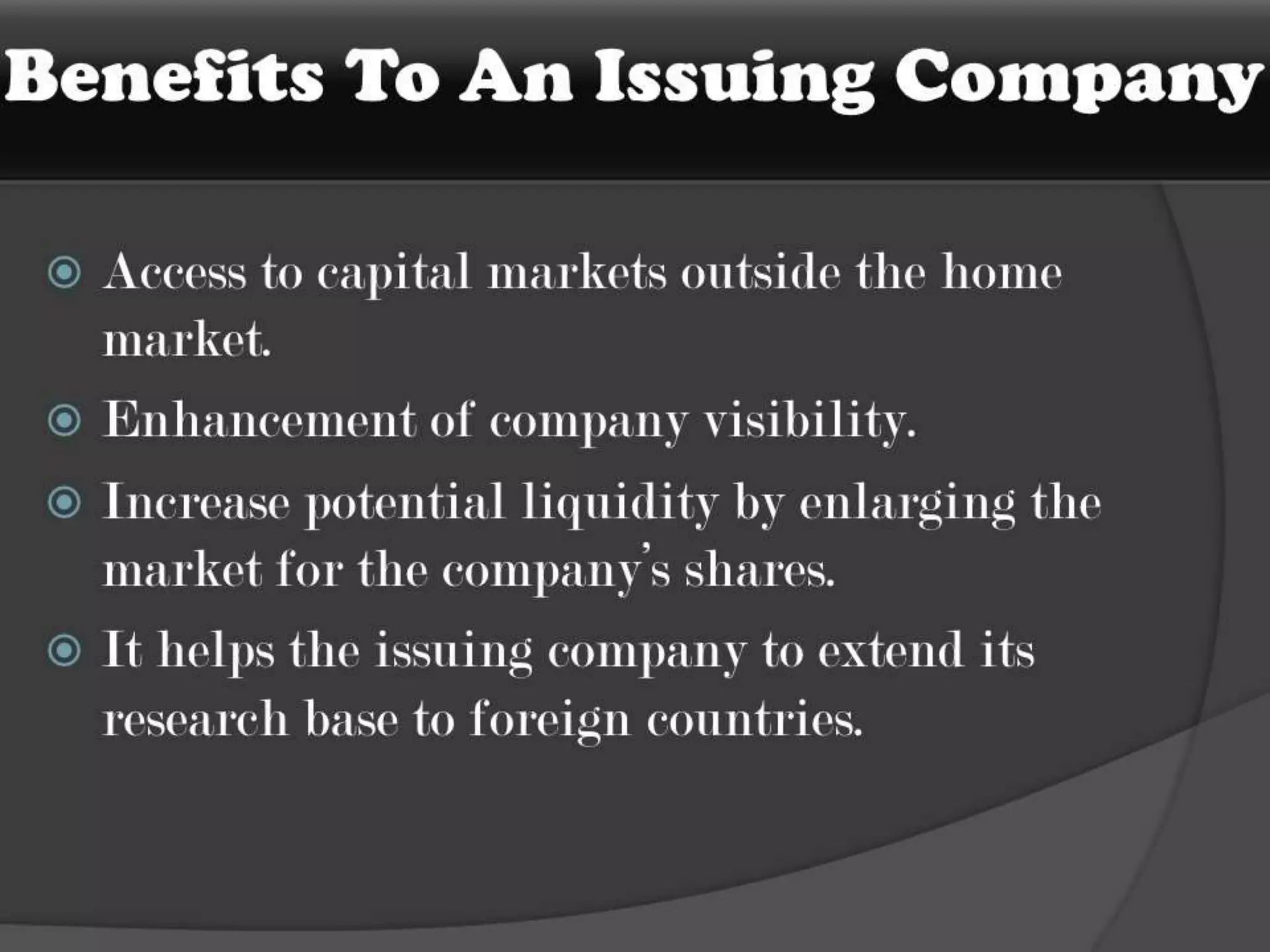 Depository receipts- ADR and GDR covered in this ppt