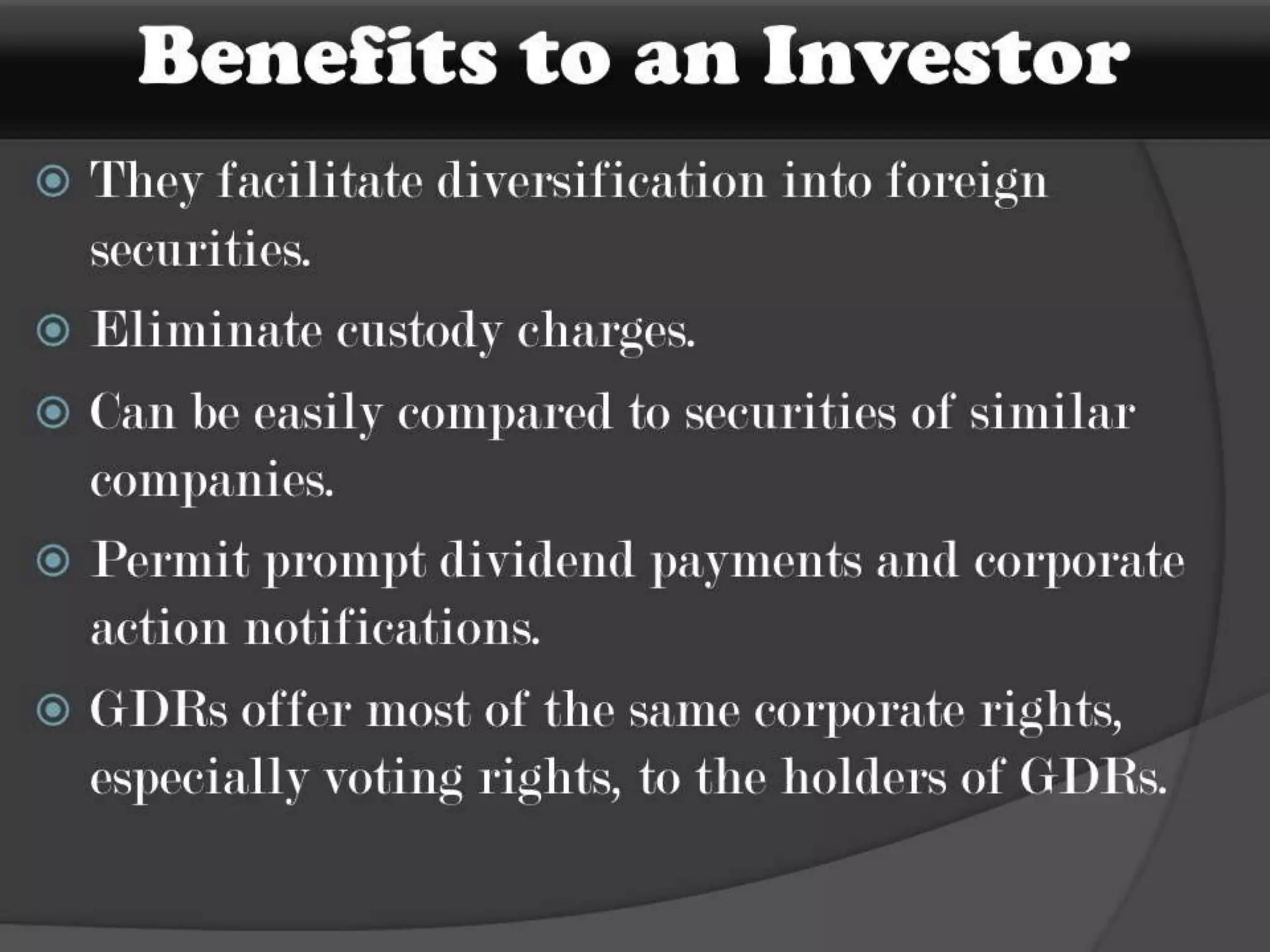 Depository receipts- ADR and GDR covered in this ppt