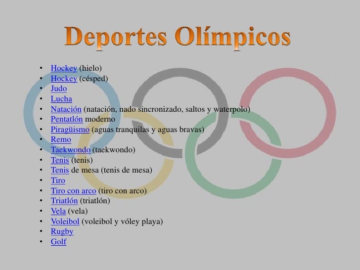 Deportes Olimpicos
