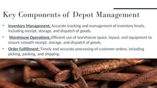 DEPOT_MANAGEMENT(1)[1].pptx U.TILIZATION | PPTX